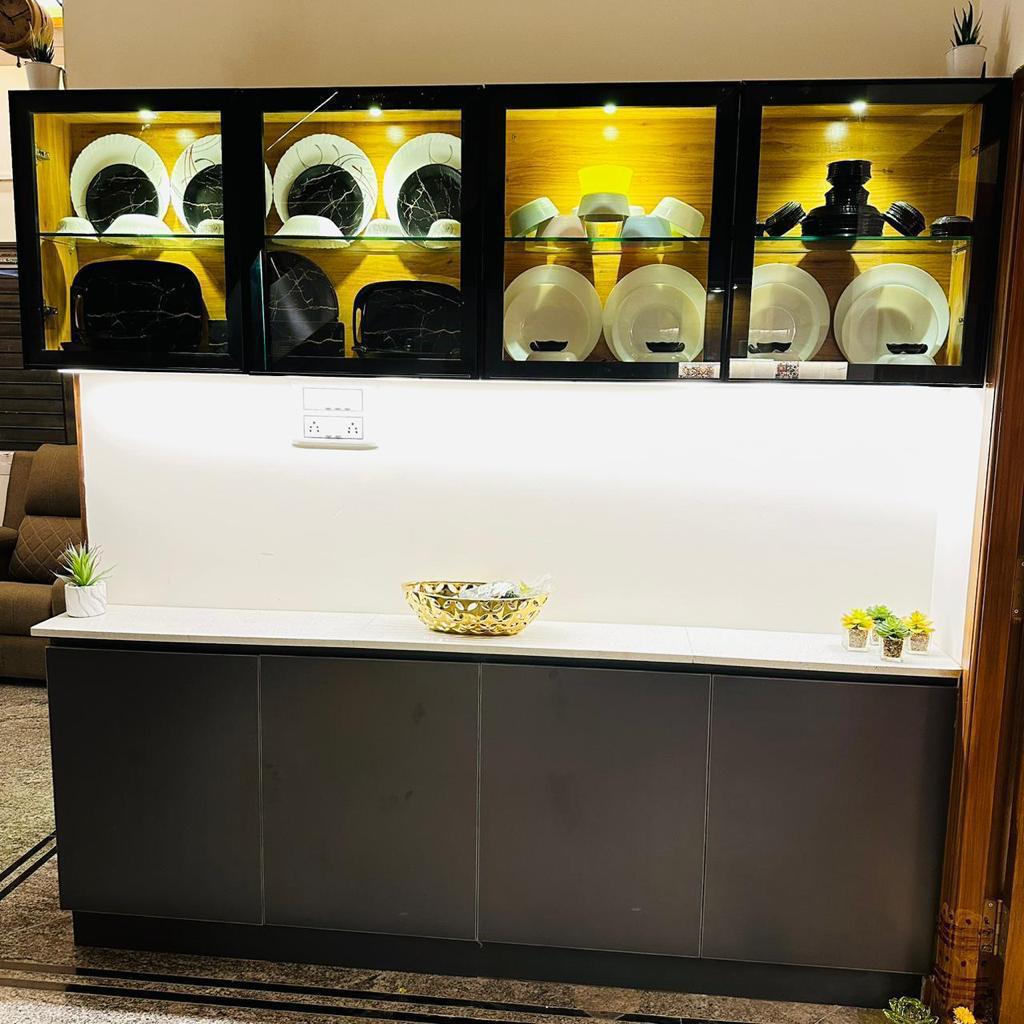 Completed crockery and storage joinery in Bengaluru