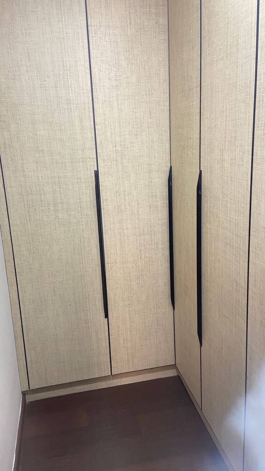 Walk-in wardrobe executed in a Chennai apartment