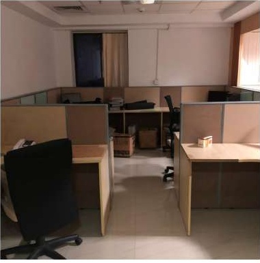 Cabin from the completed KG360 office fit-out in Chennai