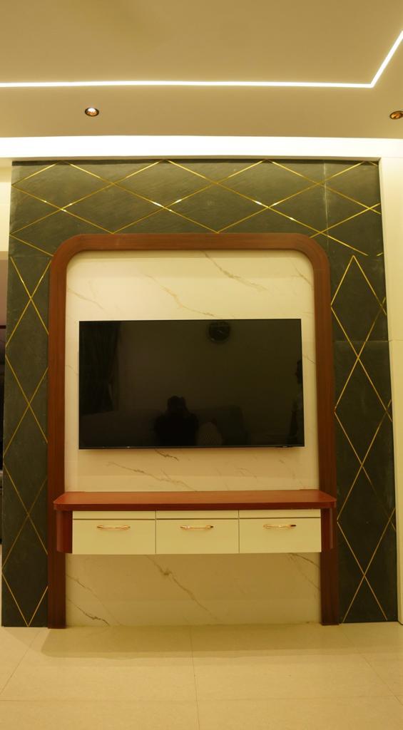 Custom bedroom feature wall in Vizag