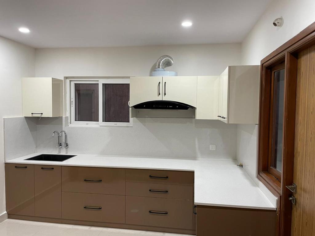 Completed modular kitchen at Rajendra Residence in Visakhapatnam