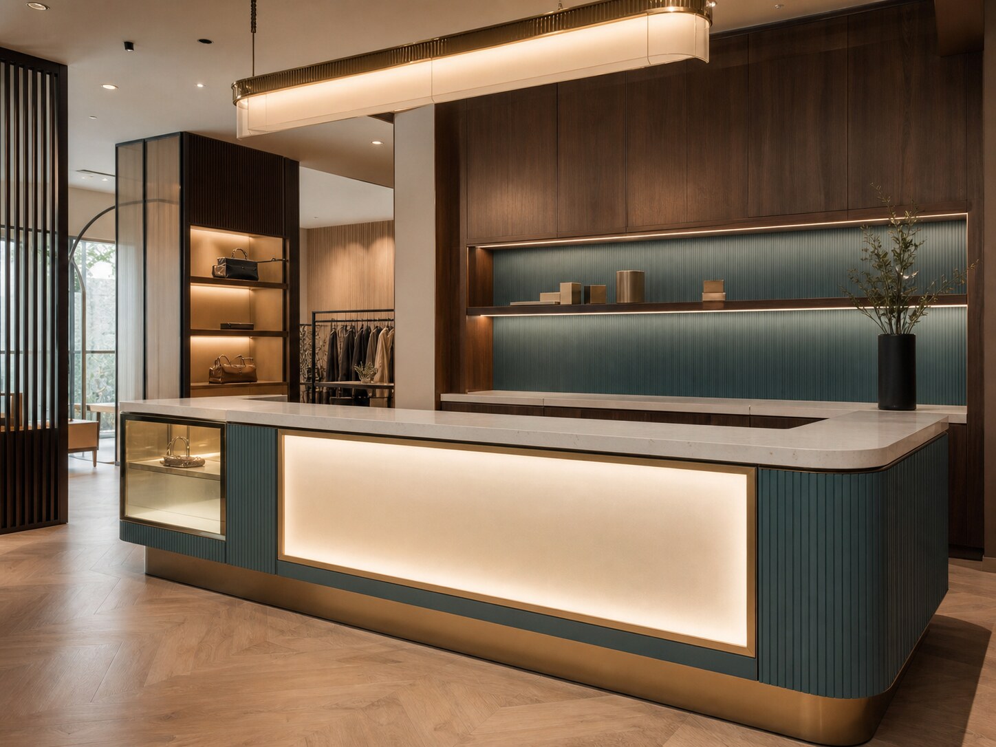 Restaurant service and billing counter