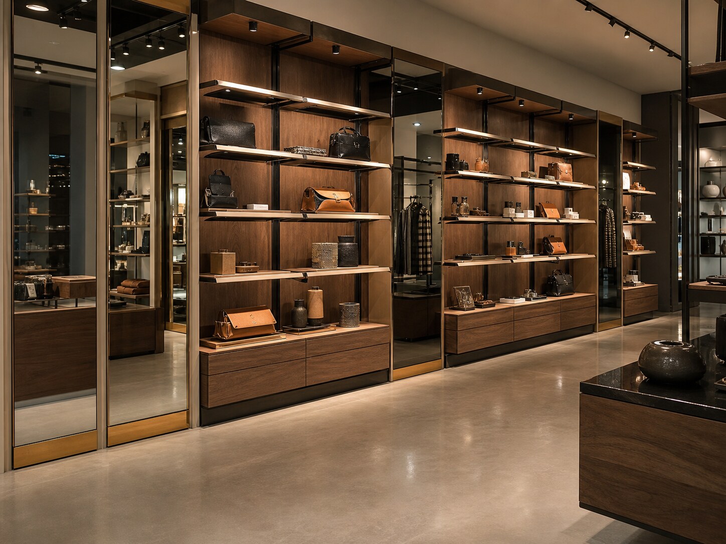 Tea cafe display and merchandising joinery