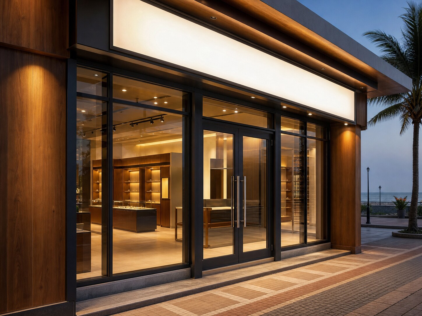 Tea cafe storefront fit-out