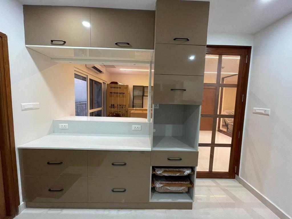 Storage joinery at Rajendra Residence in Visakhapatnam