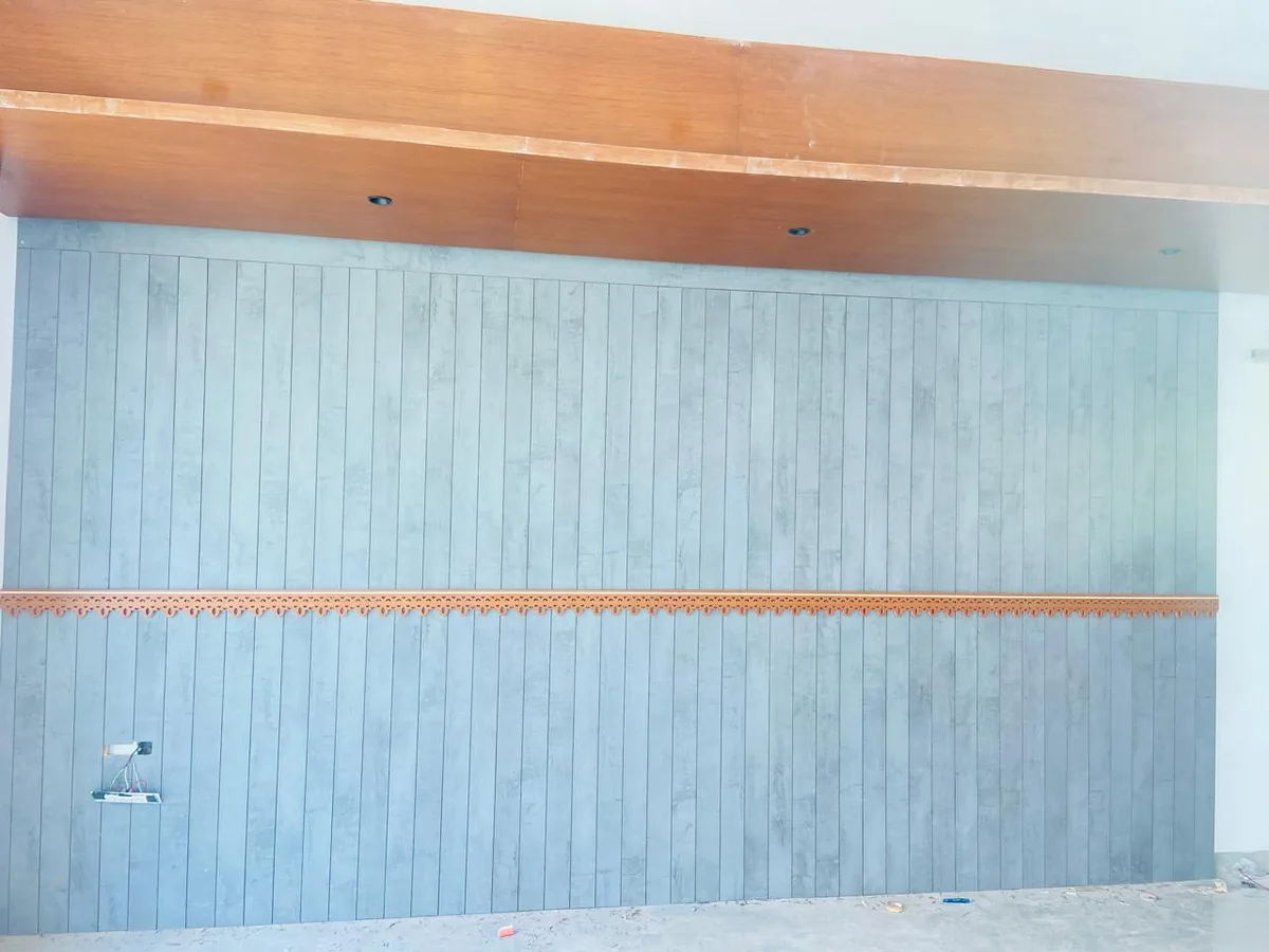 EIPL La Paloma duplex interior in Hyderabad by AlcorOne Solutions — Feature wall