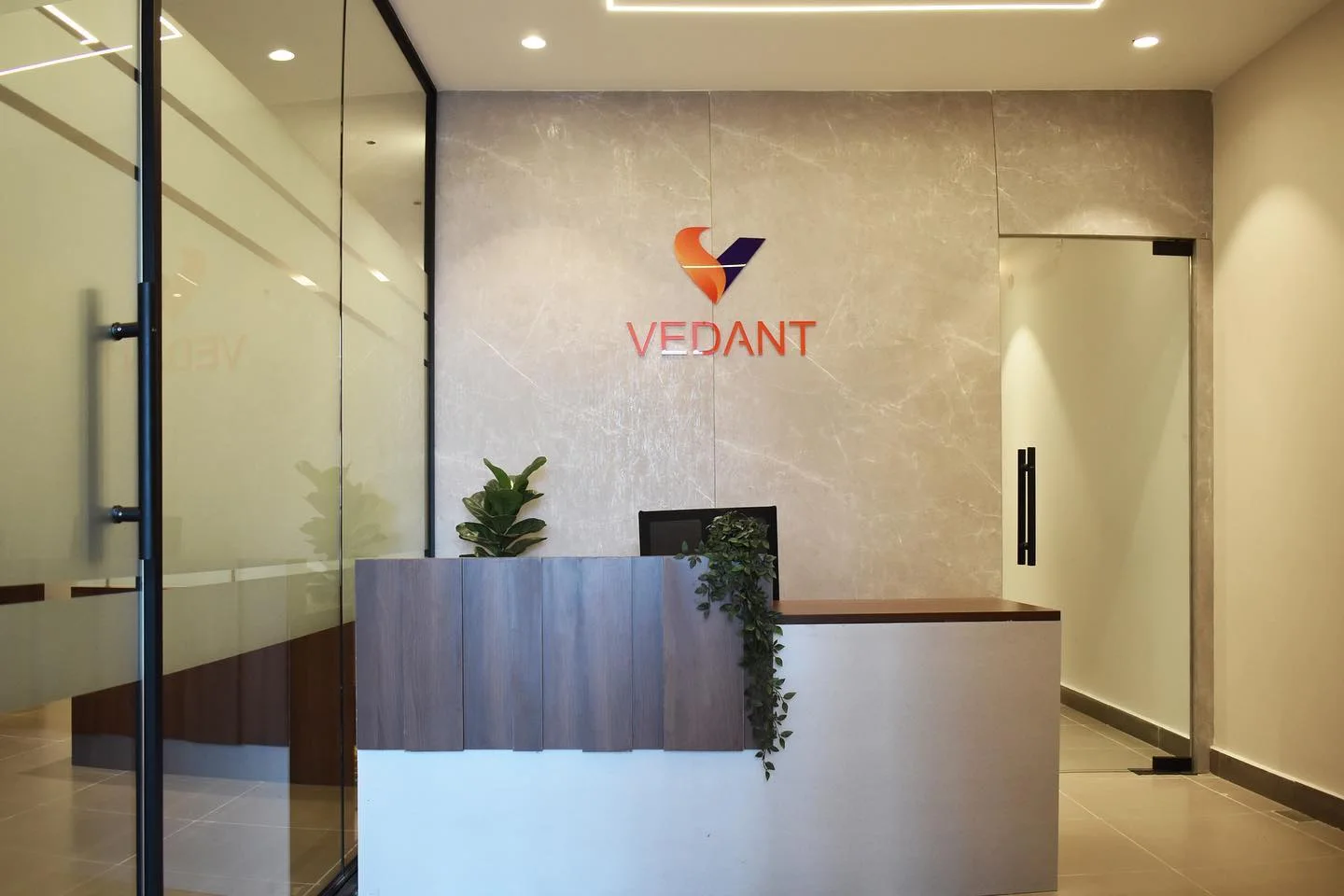 Vedant Petrochem office interiors fit-out by AlcorOne Solutions in Hyderabad