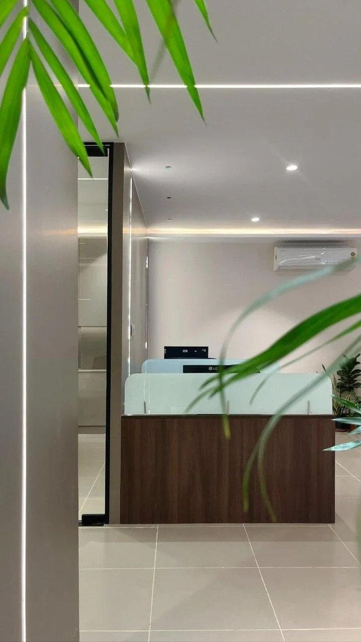Vedant Petrochem office fit-out Hyderabad by AlcorOne Solutions — reception area