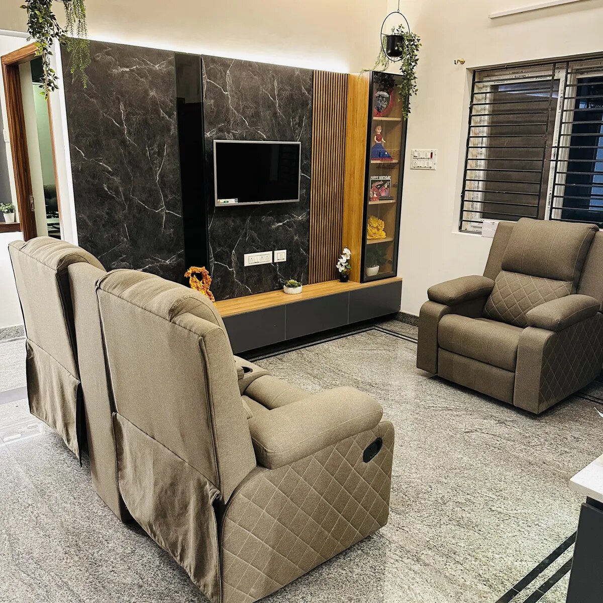 Completed villa interior in Bengaluru