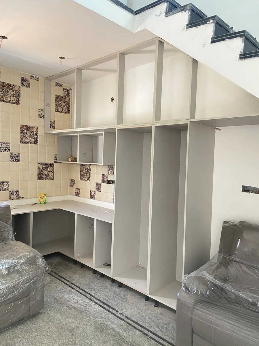 Completed villa bedroom joinery in Bengaluru