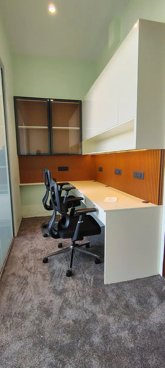 Vridhi office interiors in Chennai by AlcorOne Solutions — Workstation cabin
