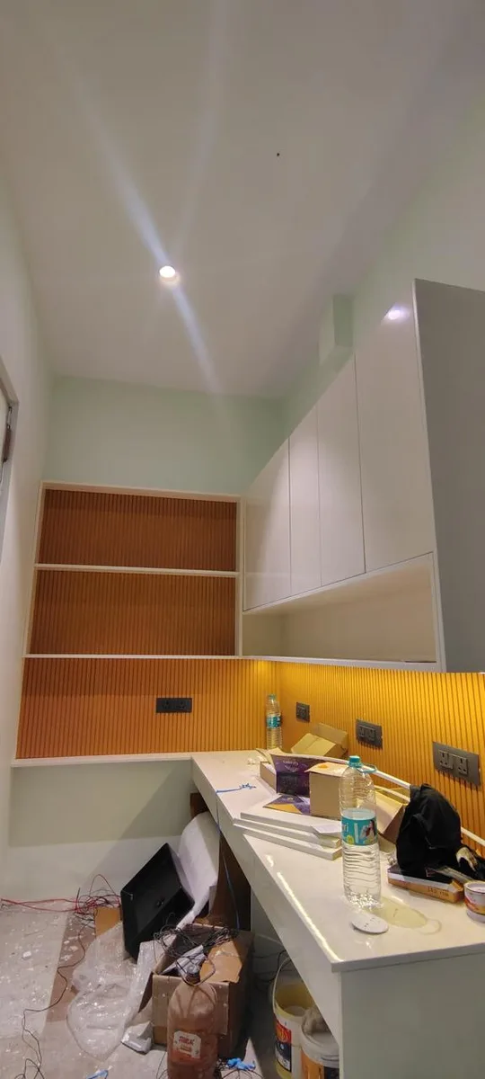 Vridhi office interiors in Chennai by AlcorOne Solutions — Overhead storage