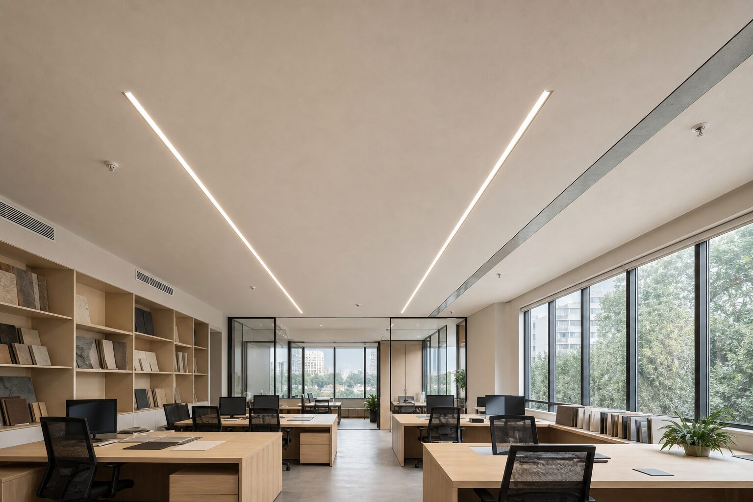 Seamless Acoustic Plaster