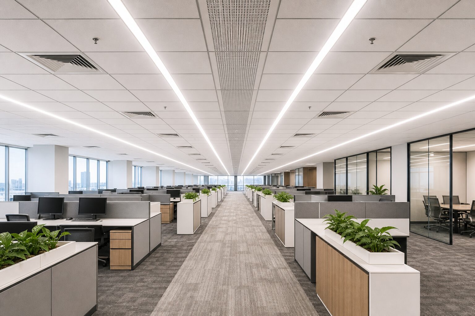 Accessible Grid + Linear Lighting