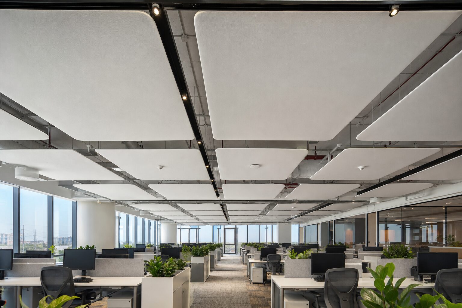 Rotated Acoustic Canopy Tiles