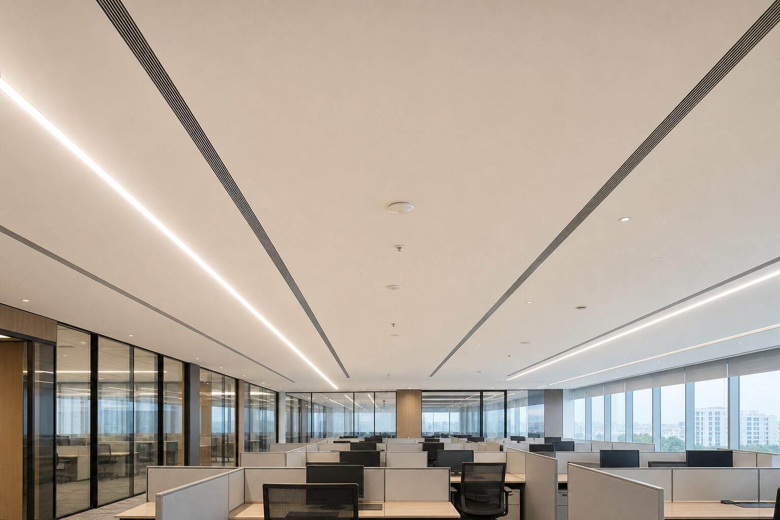 Symmetrical Converging Cove Ceiling