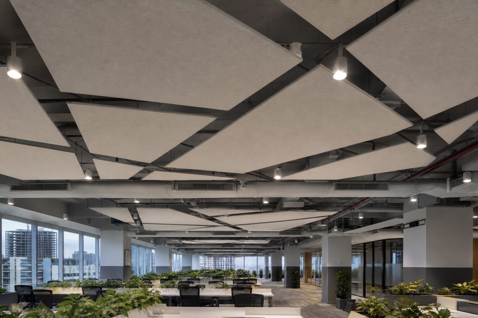 Faceted Geometric Acoustic Canopy