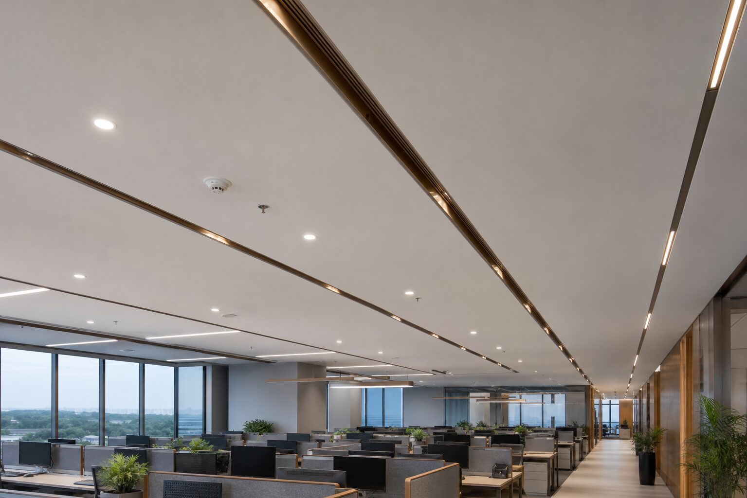 Bronze Linear Channel Ceiling