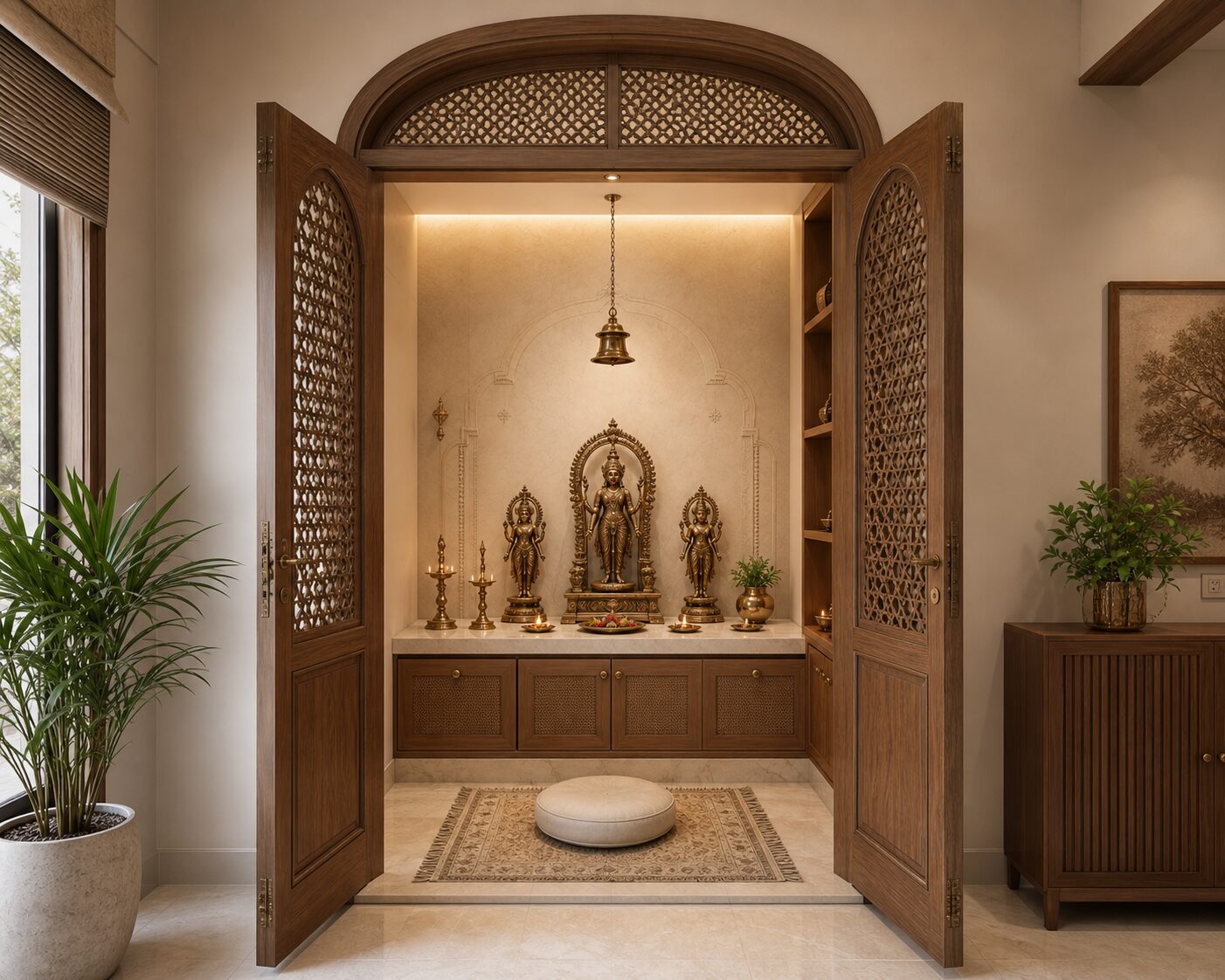 Enclosed Arched Teak