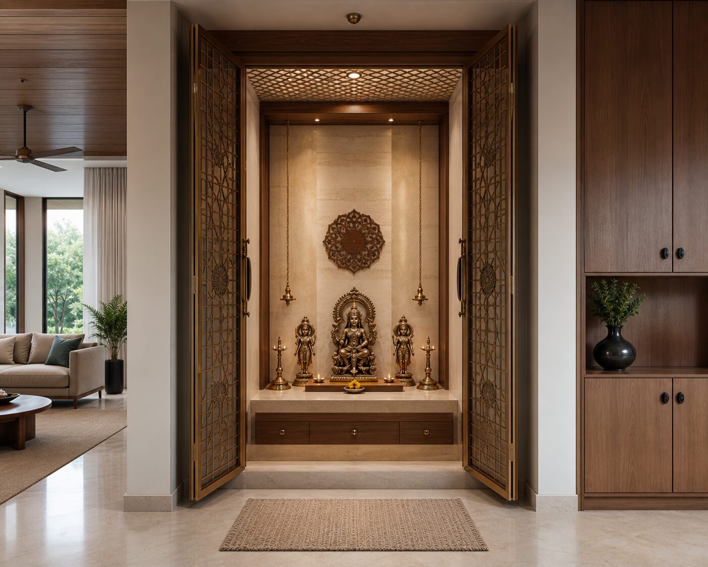 Enclosed Brass Screen