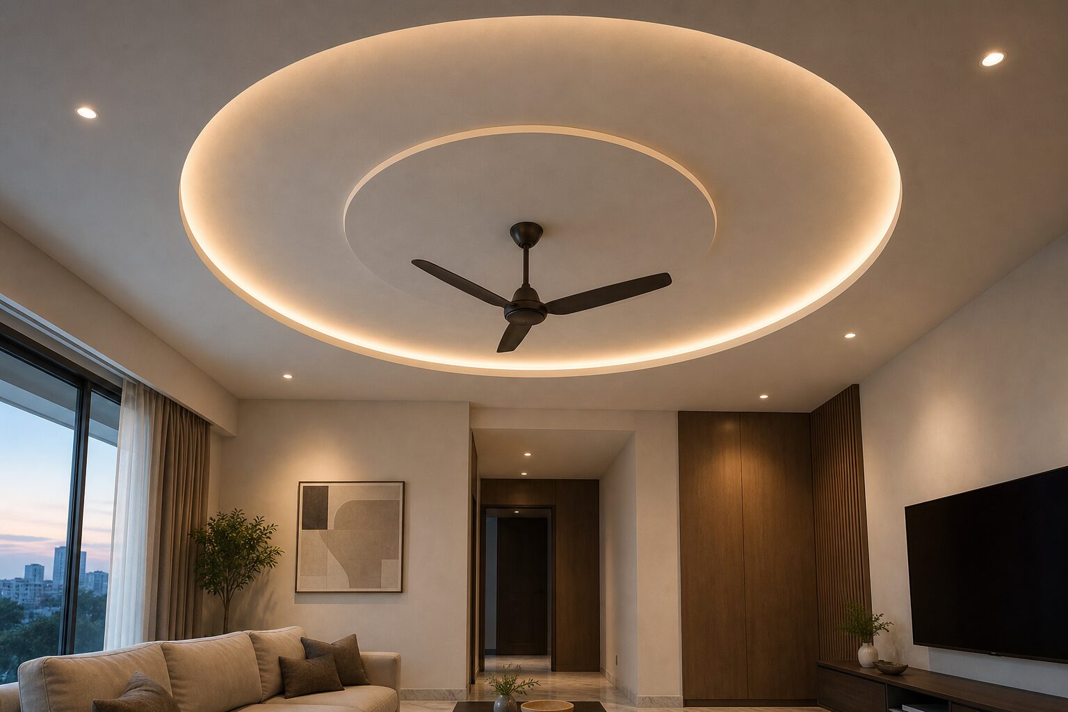 Contemporary Fan Medallion