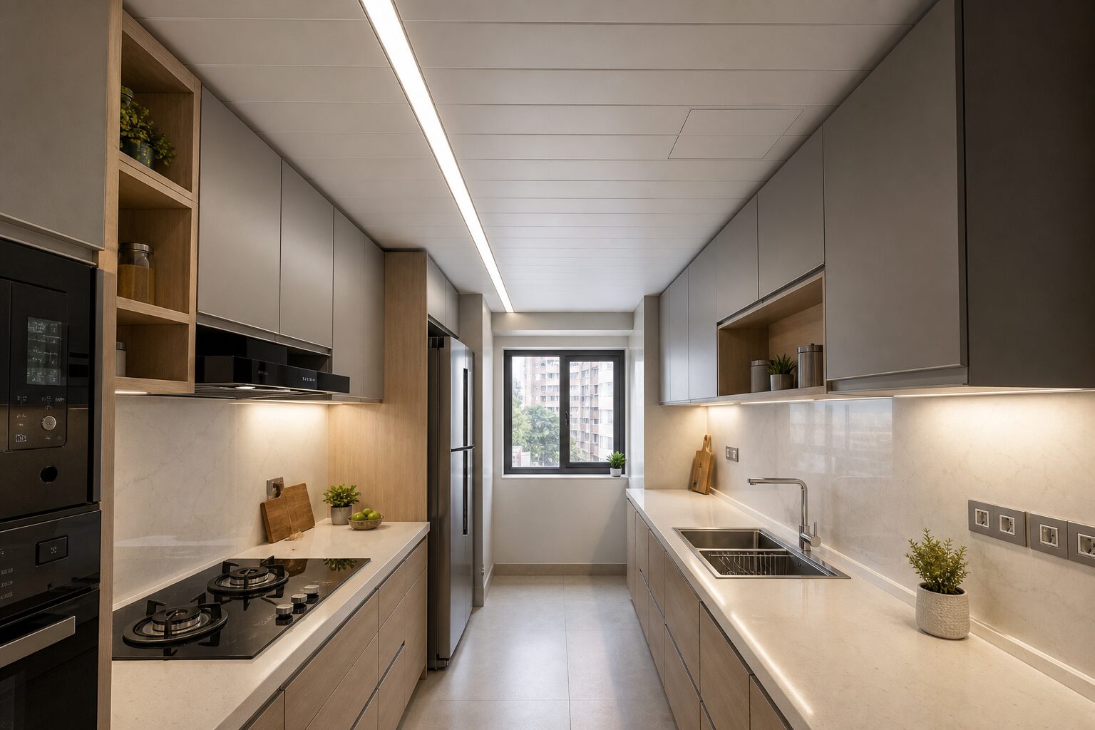 Counter-Axis Metal/PVC Linear Ceiling