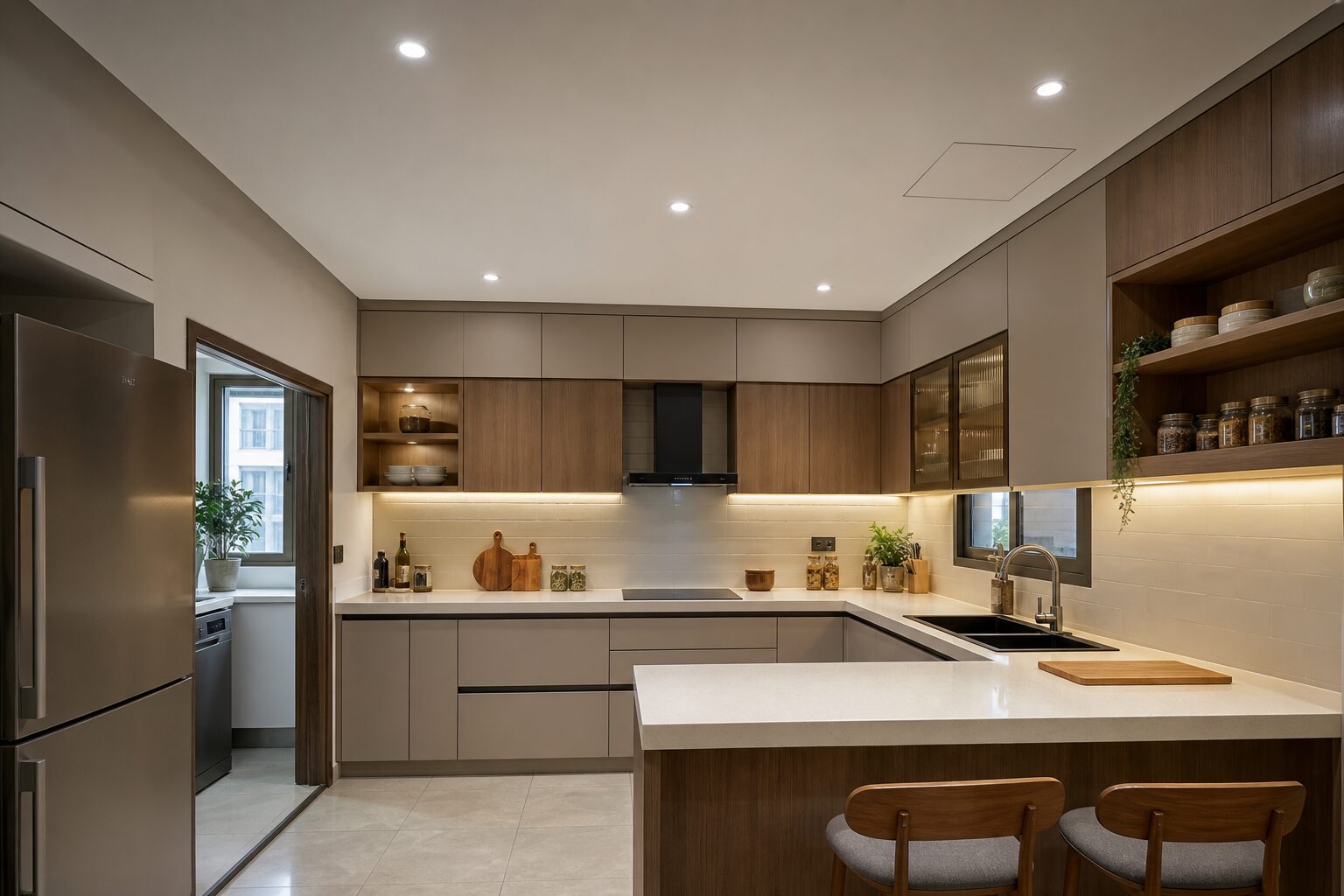 Washable Calcium-Silicate Kitchen Ceiling