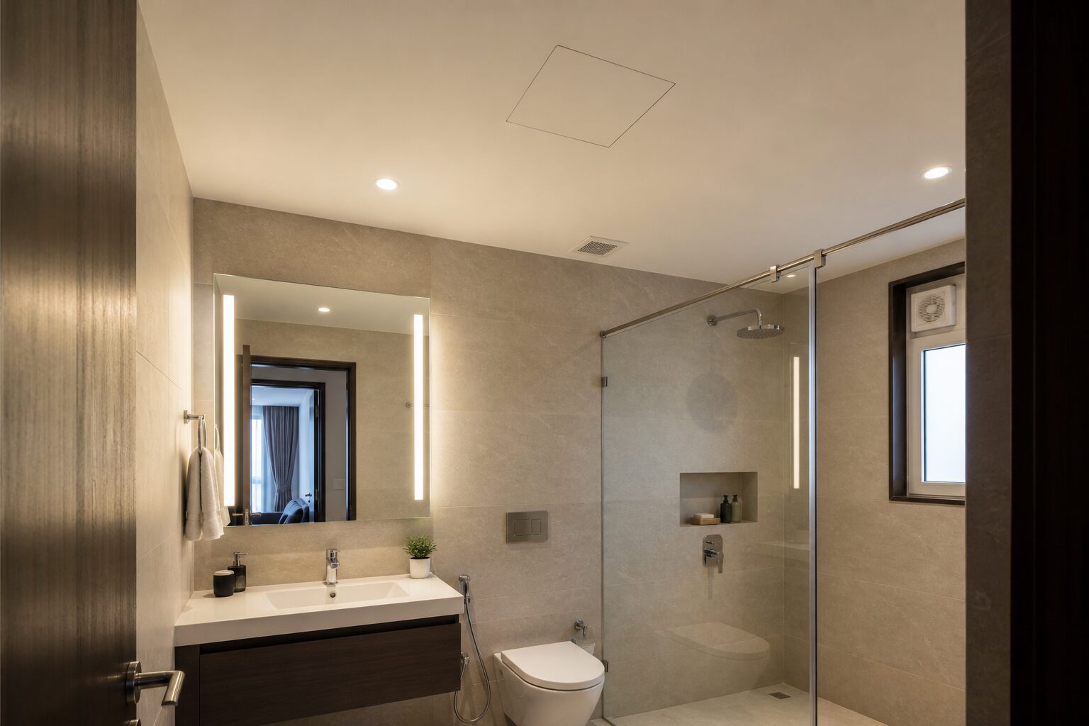 Wet-Zone Bathroom Ceiling