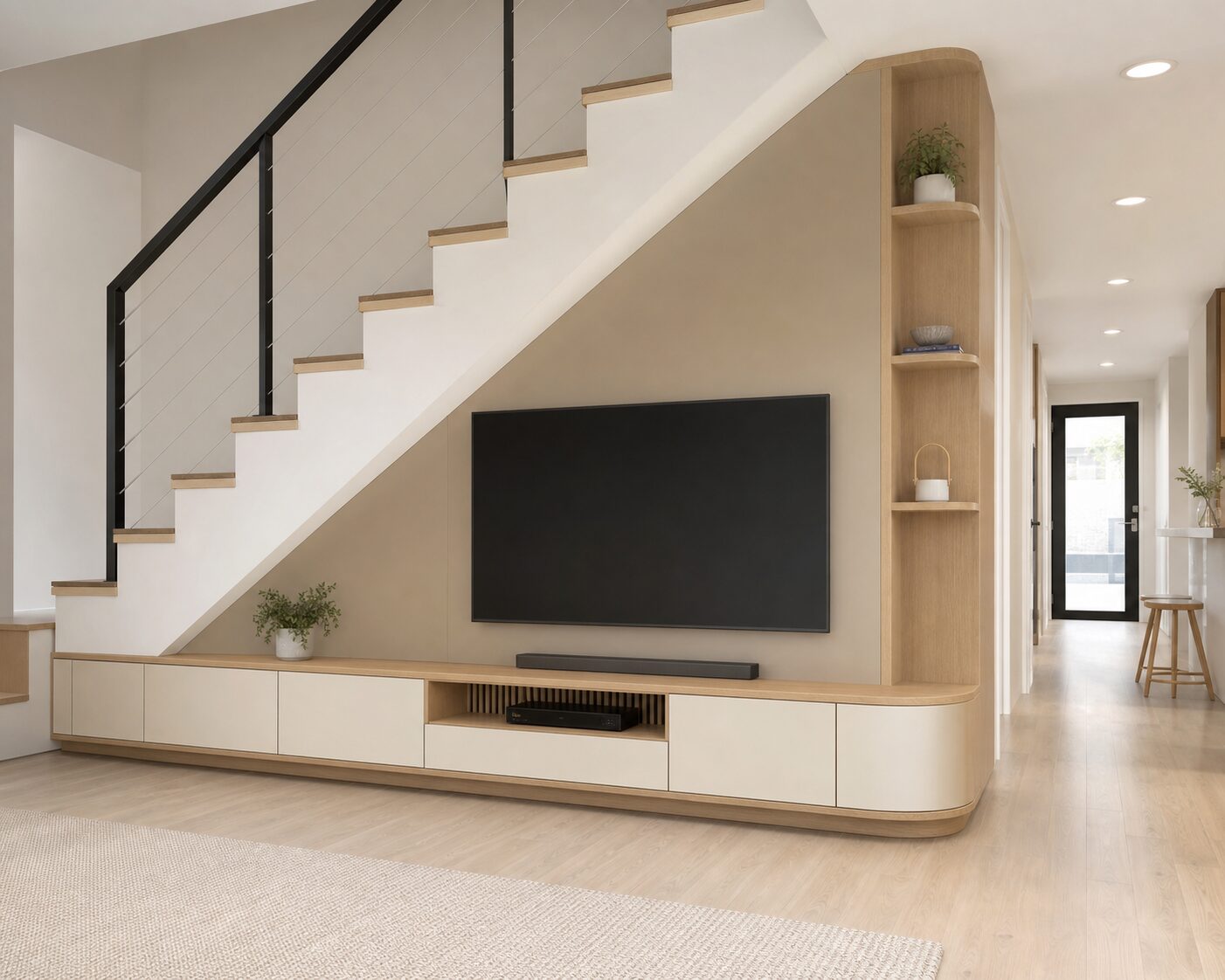 Under-Stair Compact Media Unit