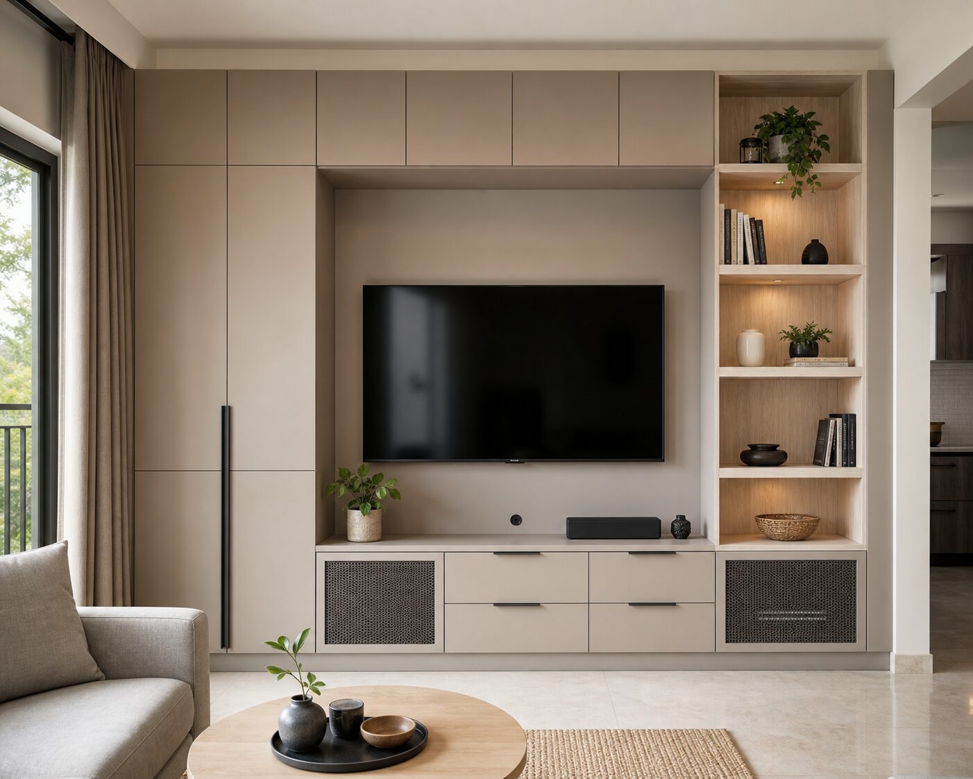 Mushroom and Ash Storage Wall