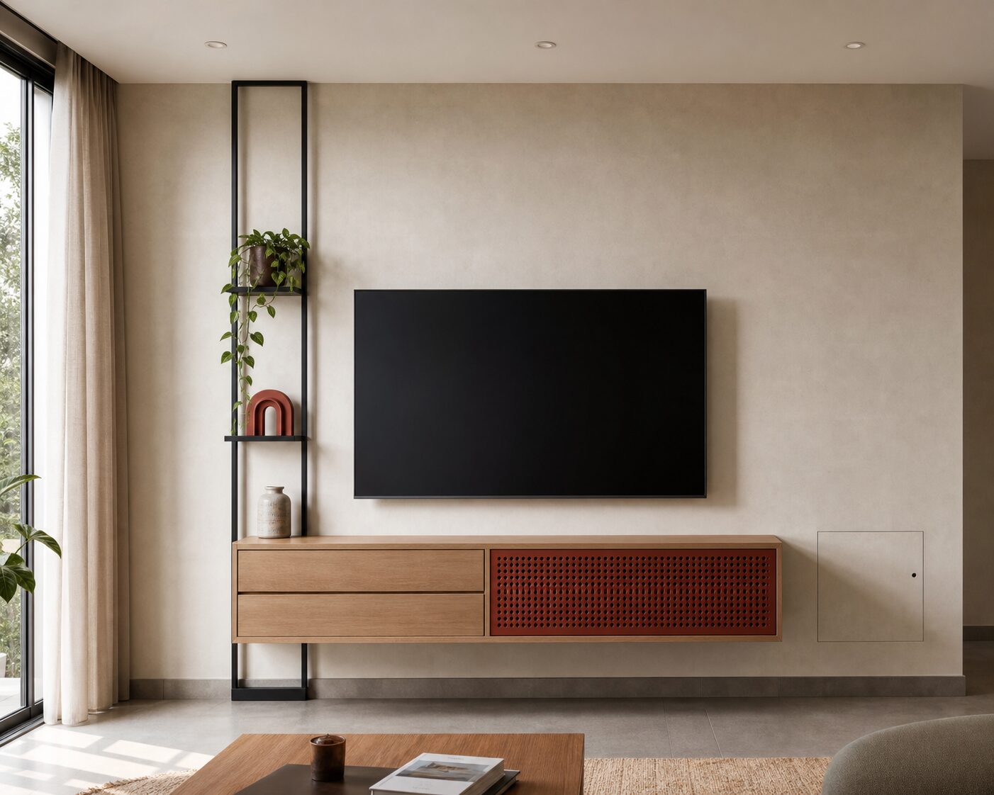 Elm and Clay Metal Floating Unit