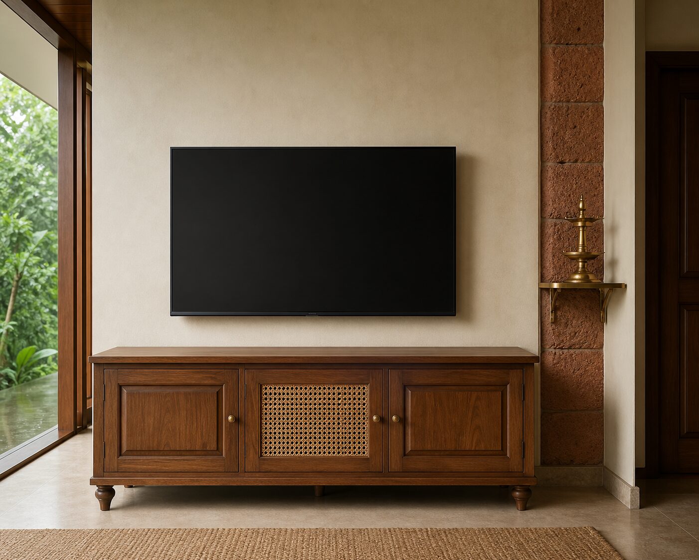 Kerala Teak and Laterite Console