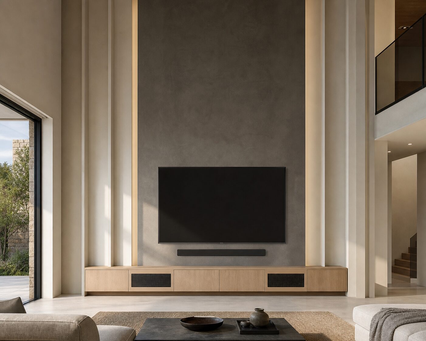 Graphite Blade Villa Wall