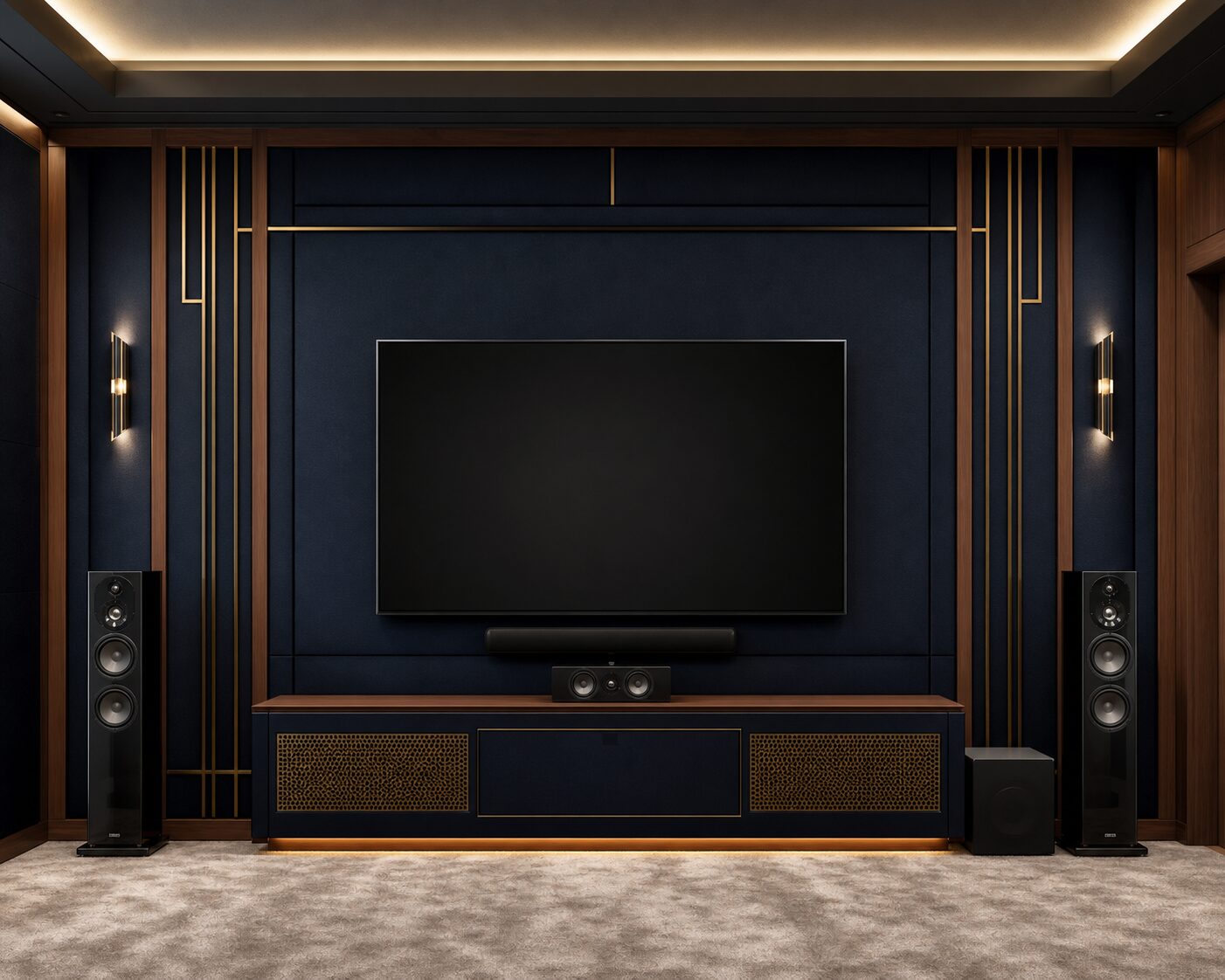 Navy Deco Acoustic Theatre
