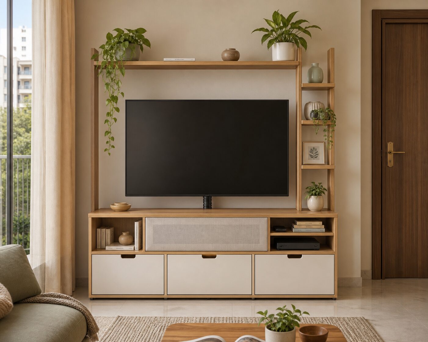 Modular Oak Rental Media Frame