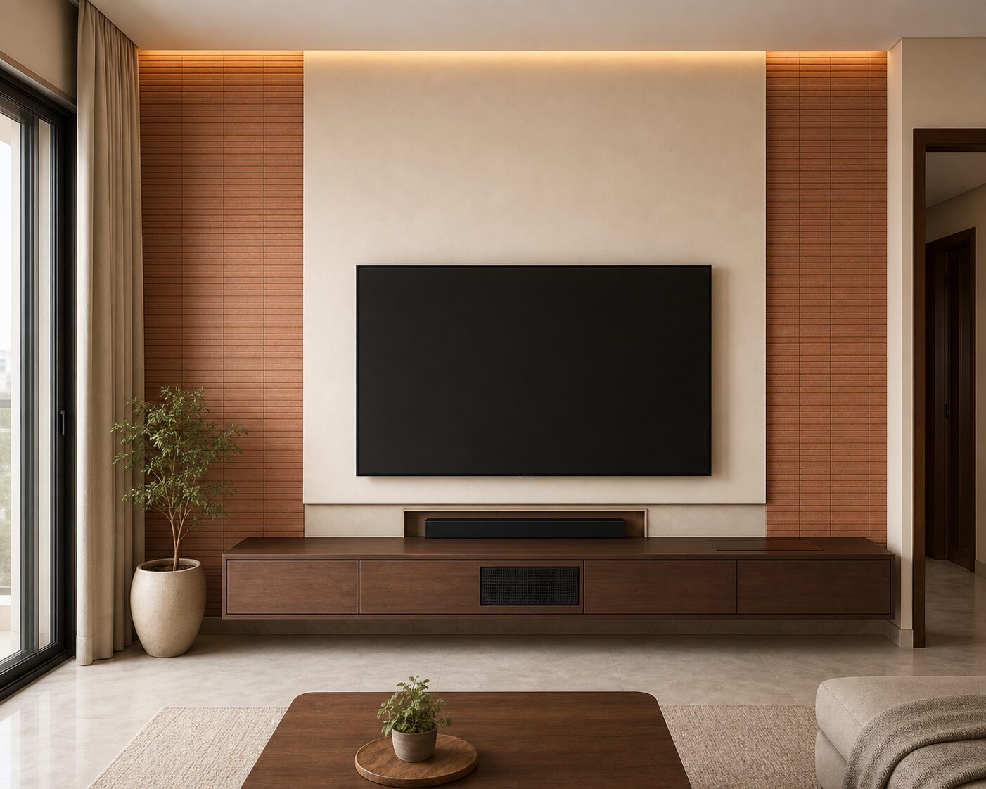 Terracotta Tile Feature Wall