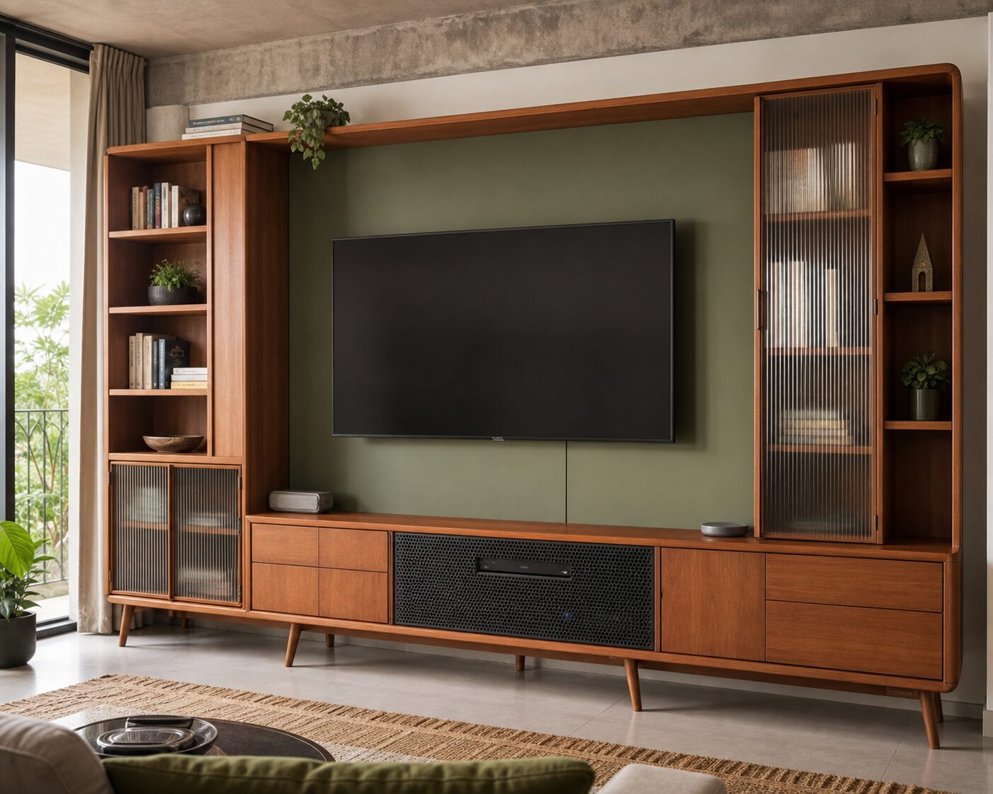 Teak Olive Media Library