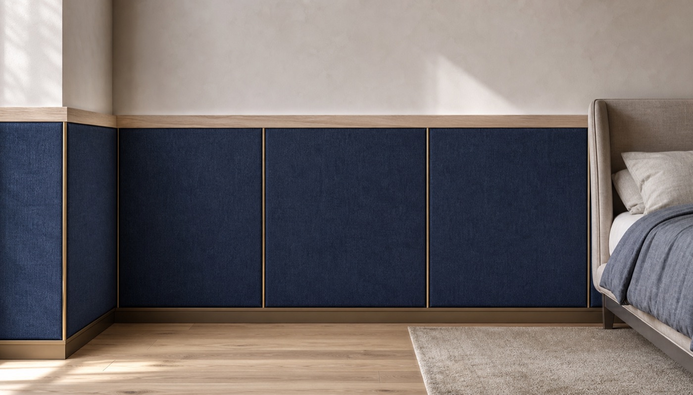 Indigo Linen and Ash Wainscot