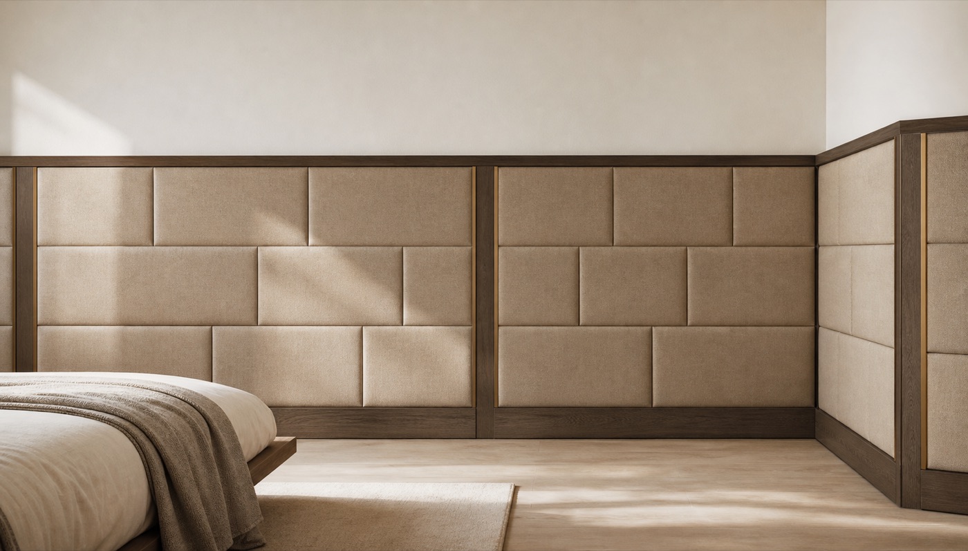 Quilted Oat Wool Wainscot